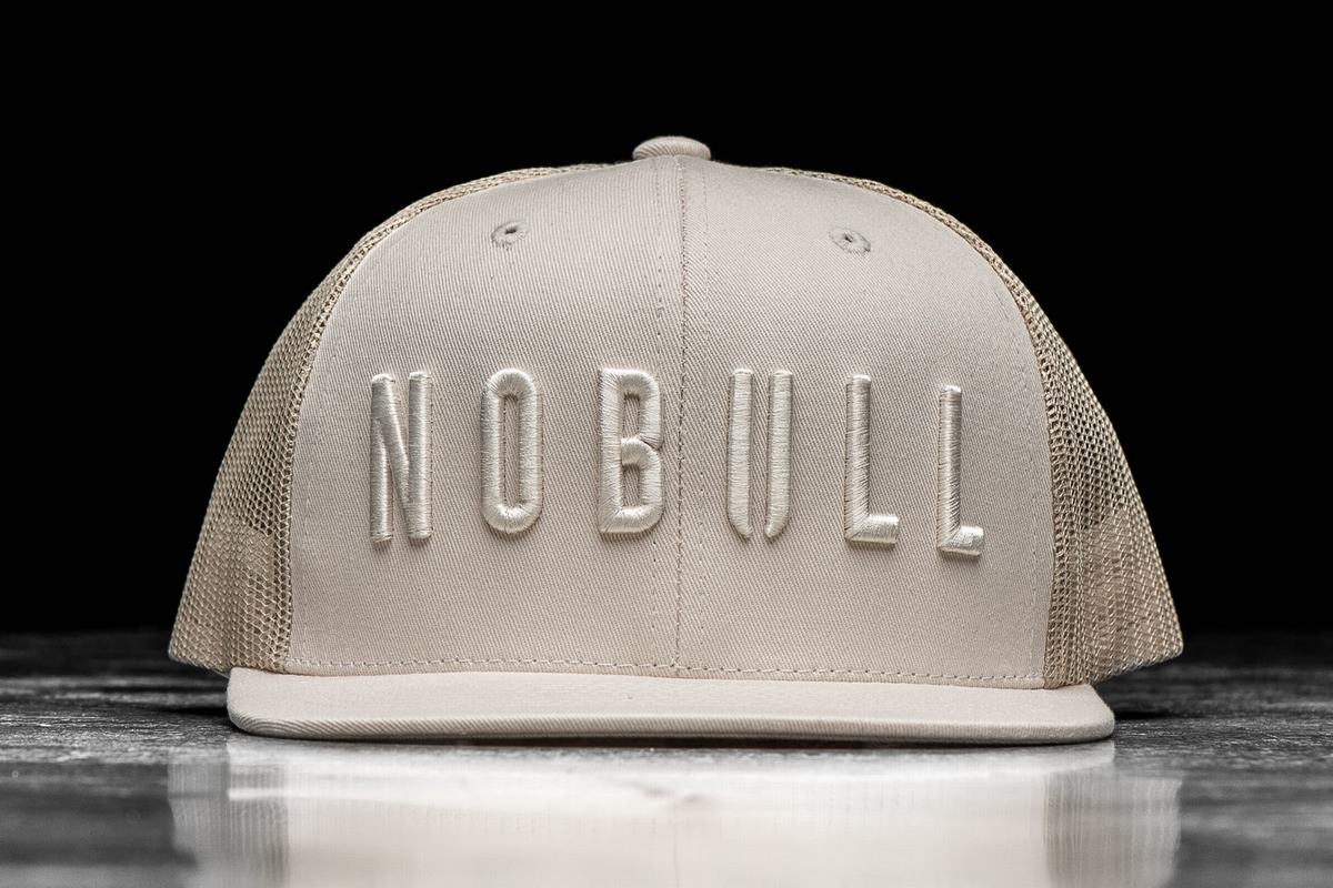 Nobull Flat-Brim Trucker Men\'s Hats Brown | Australia (JH3186)